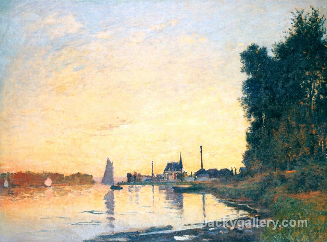 Argenteuil, Late Afternoon by Claude Monet paintings reproduction
